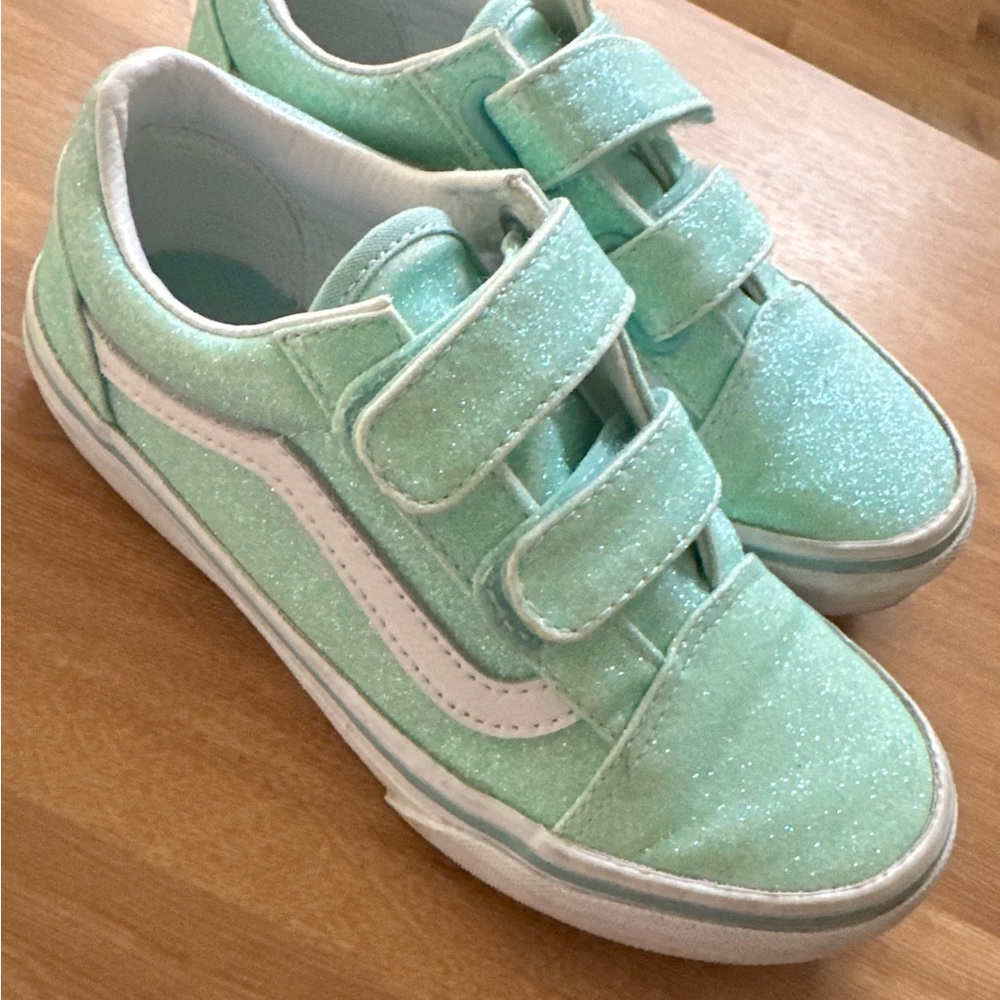 Vans Kids Glittery Aqua Sneakers